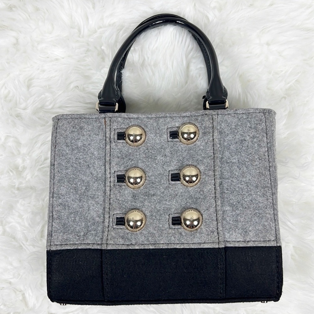Kate Spade Gray Wool Quinn Purse